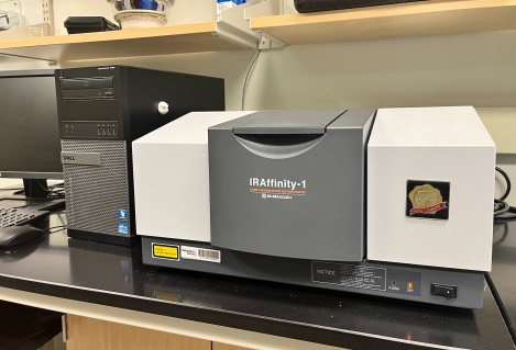 Fourier Transform Infrared spectrometer for functional group identification